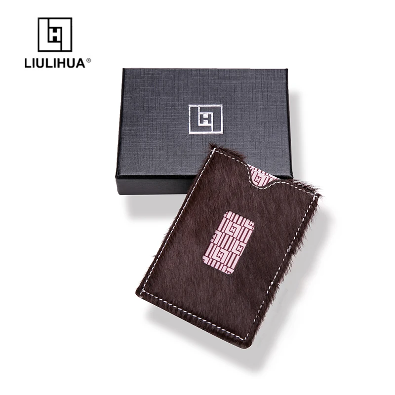 LLH new model 3 fold wallet card holder Creative purses convenient man's wallet Luxury Man Purse Brand Card Case short wallet