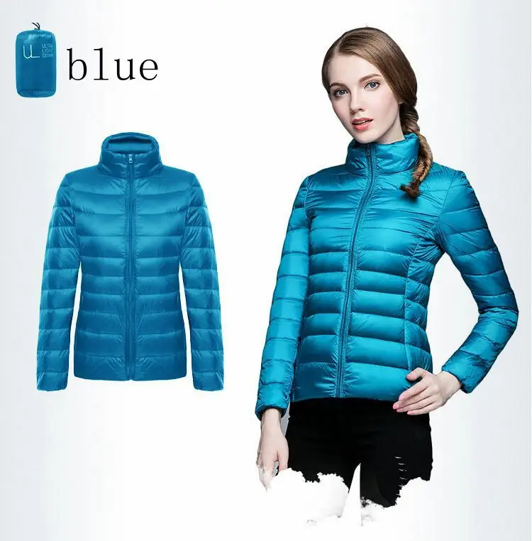 NewBang Brand Women\'s Down Jacket Ultra Light Down Jacket Women Stand Collar Regular Portable Lightweight Women\'s Windproof