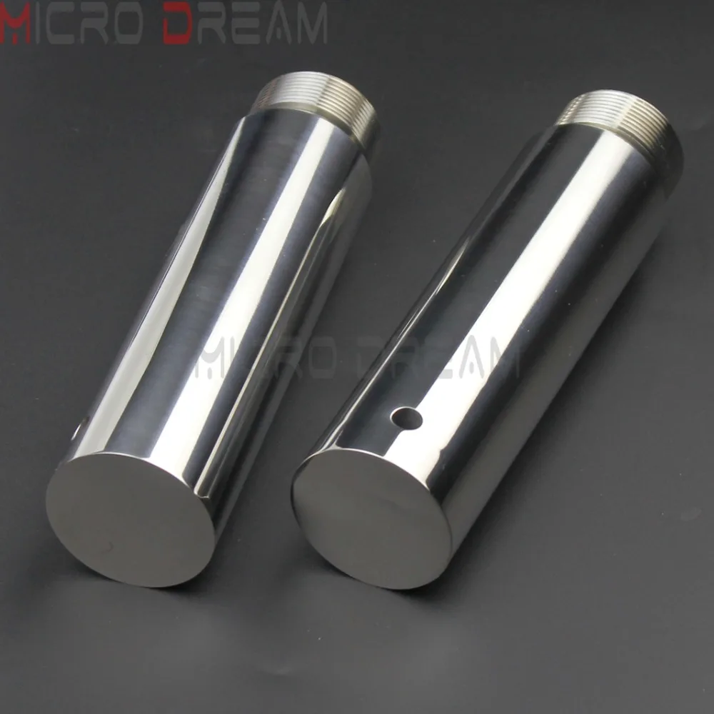 1 Pair Chrome Motorcycle Fork Tube Risers 5 inch Extension For Harley Dyna Glide FXD Sportster XL1200 XL883  40mm Fork Tube