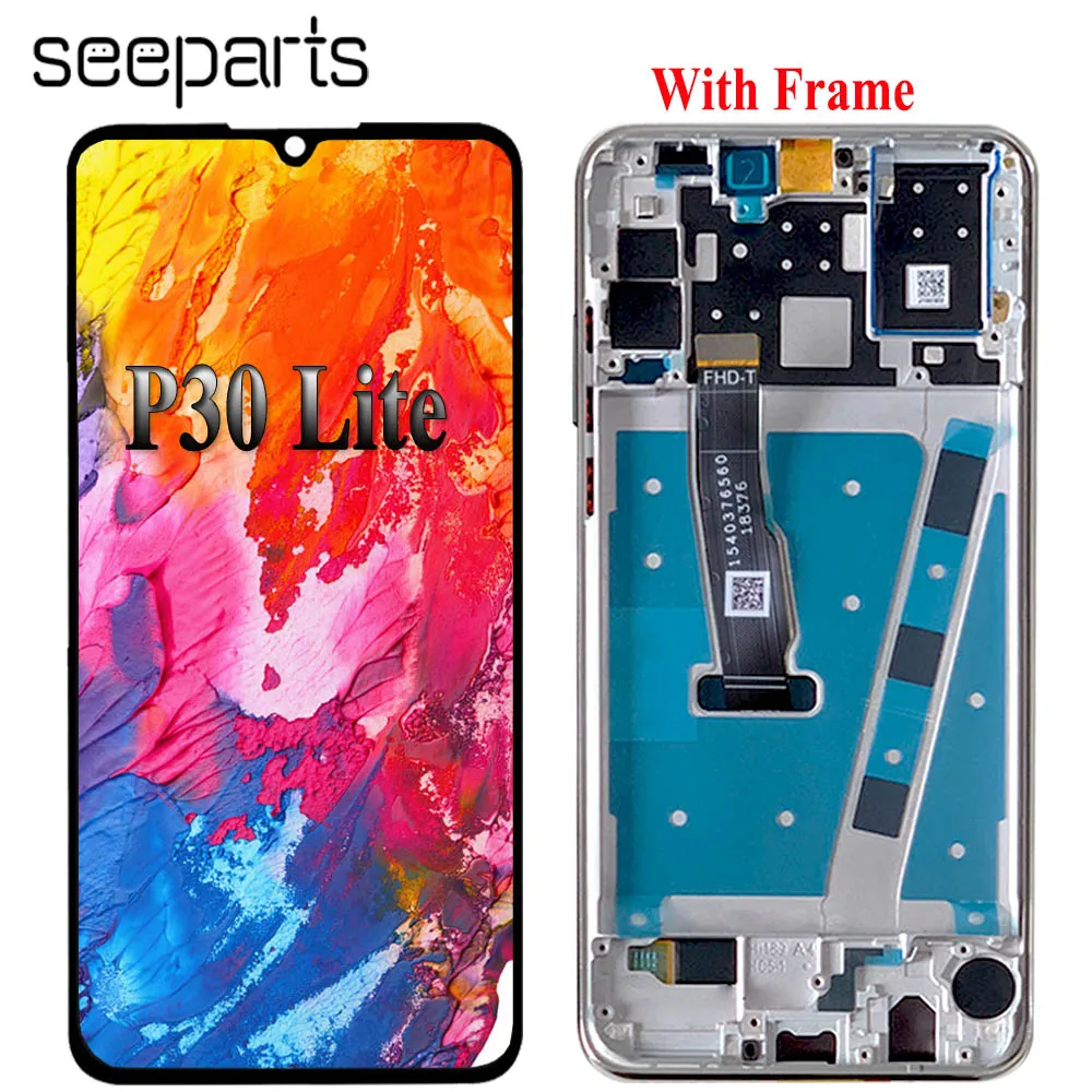 Tested Well For Huawei P30 lite LCD Display Touch Screen Digitizer Assembly Nova 4E LCD P30Lite Display Replacement Screen