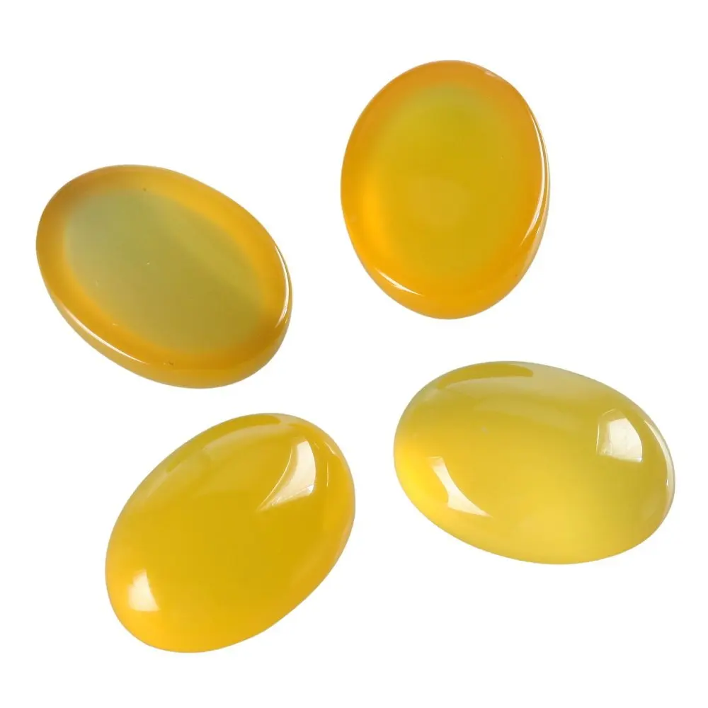 agata cornalina talao cabochon 18x25 mm oval cabochao gemstone anel pingente rosto 10 pecas lote natural amarelo 01