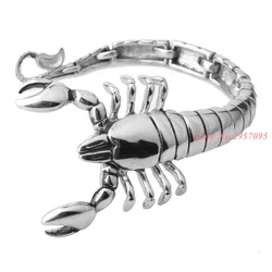 New Unique 316L Stainless Steel Animal Scorpions Heavy Mens Bracelets Punk Hand Chain Bracelets Best Gift For Boyfriend