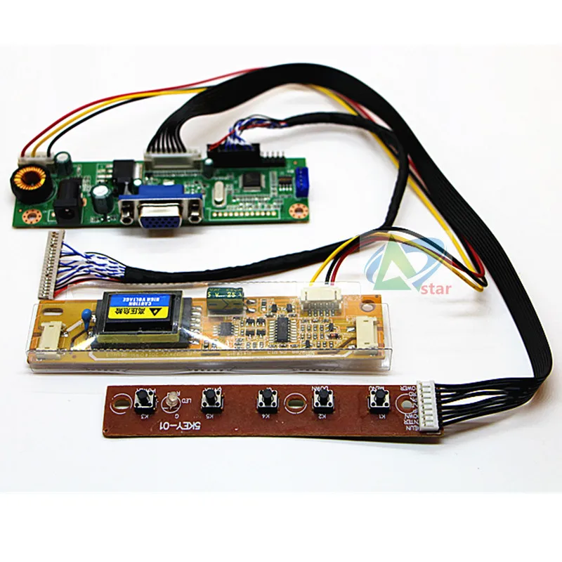 لوحة تحكم شاشة LCD مقاس 15 بوصة HSD150MX15/17 SVA150XG10TB 1024x768 ، مجموعة لوحة تحكم RTD2270L ، كابل LVDS 20pin