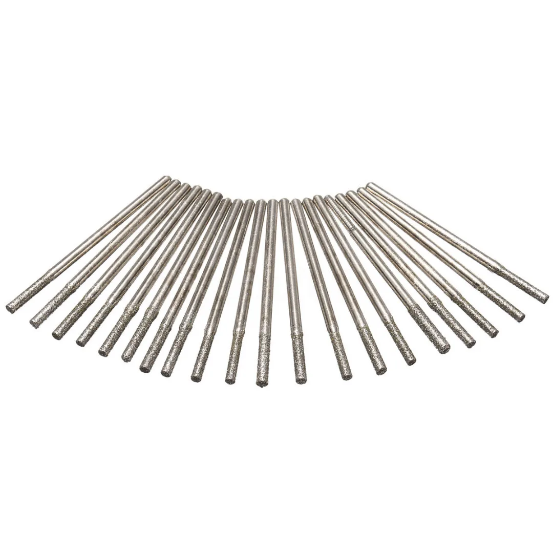 20Pcs/Lots 2mm Diamond Coated Hole Saw Solid Drill Bit For Glass Tile Ceramic Marble
