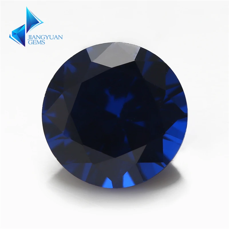 

Size 3mm~12mm Round Brilliant Cut 112# 113# 114# Blue Gems Synthetic Spinel Stone For Jewelry DIY