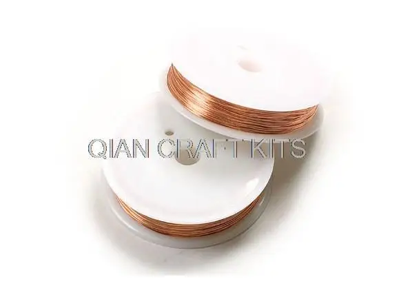 

20 spools mix size and color Copper Wire Premium Pure Soft Round Solid Uncoated or coated (0.2mm-1.0mm)