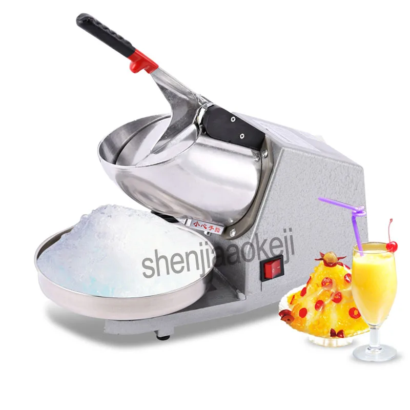 220v 380w Commercial Electric ice crusher milk tea shop restaurant sand ice shaved ice machine Household Ice crushing machine