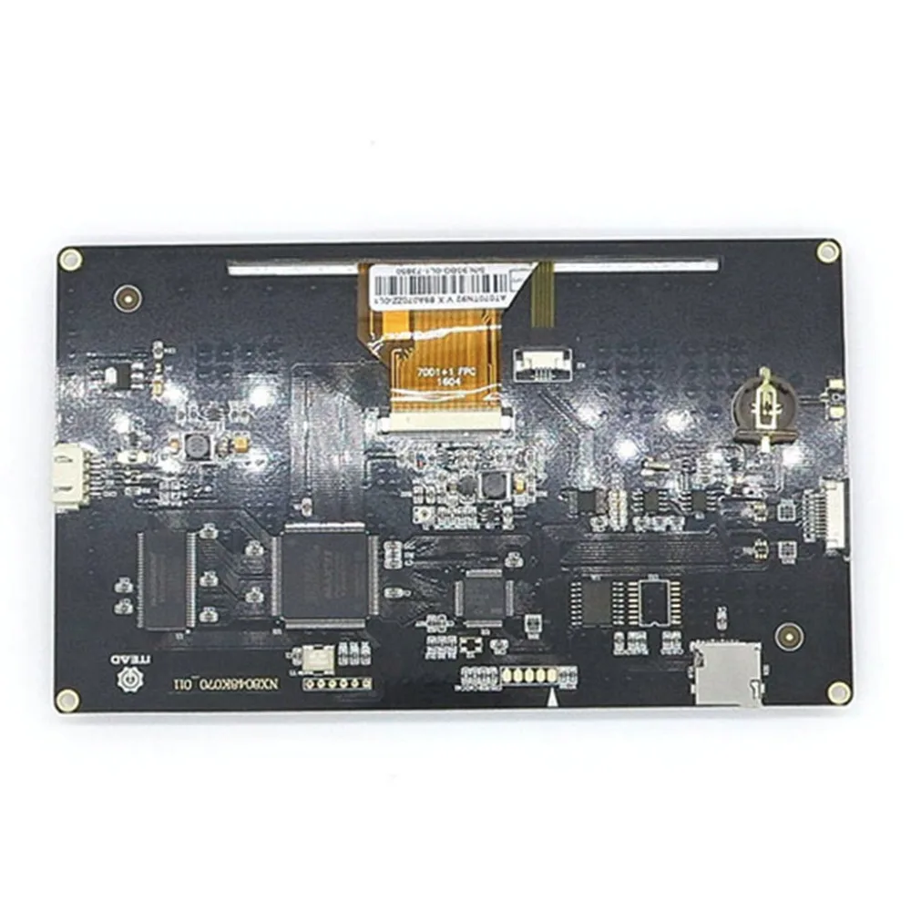 Pantalla TFT Nextion 7.0" Enhanced HMI | Táctil Resistiva Con Carcasa | 800x480 | GPIO Y RTC