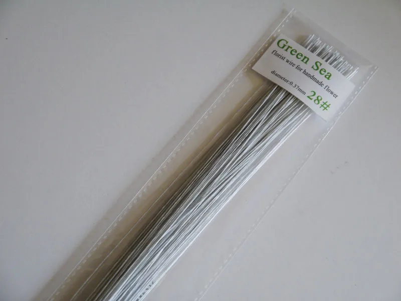 28gauge florist wire, 22 inch, 100pieces, cake accessory, white wire