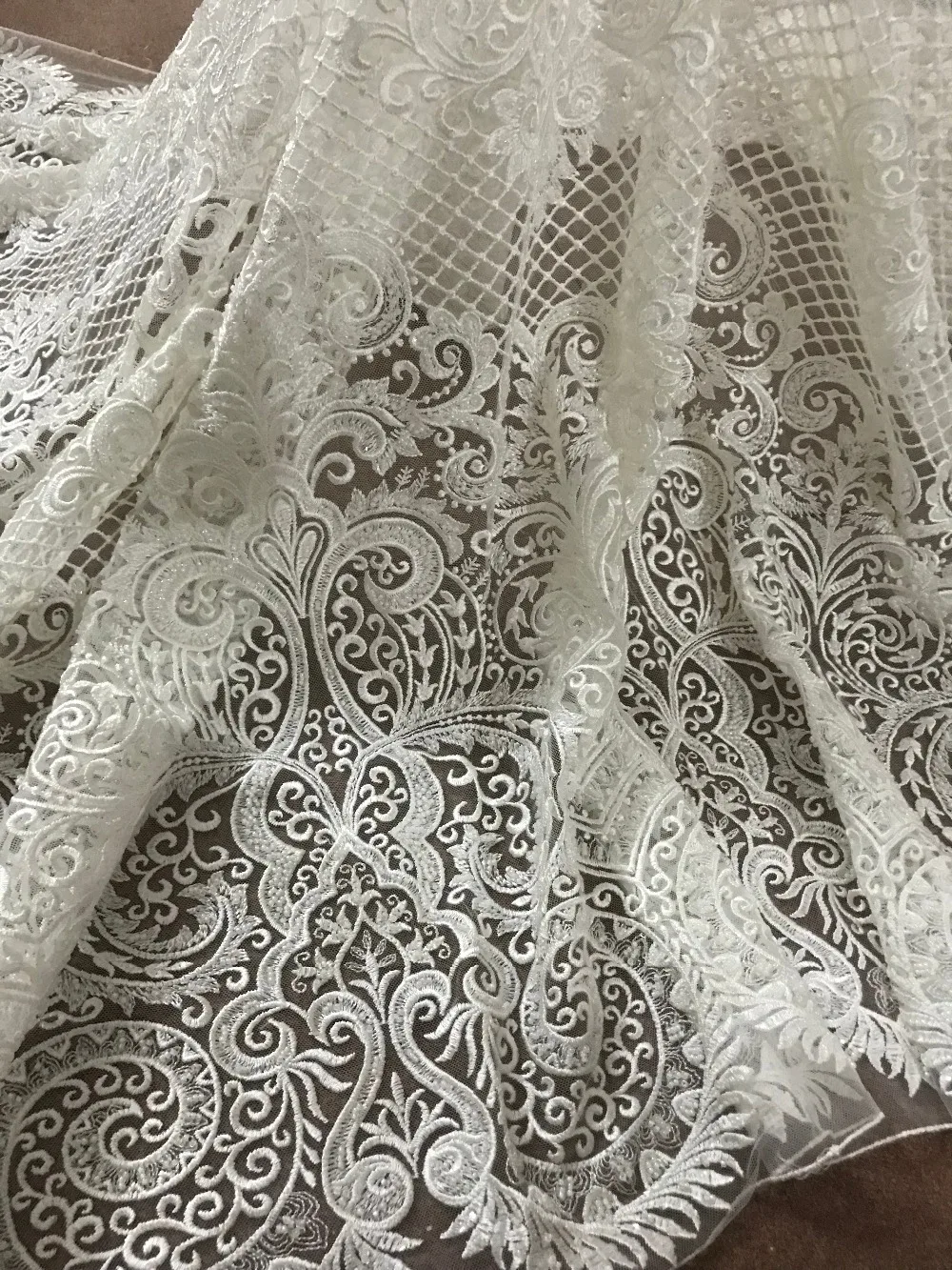 

good looking bridal lace fabric wholesale african french lace fabric J-52026 embroidered lace fabric