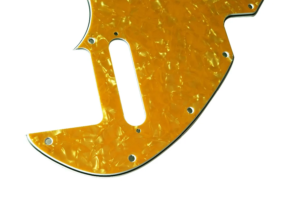 Pleroo Custom Guitar pickgaurd - For Tele 69 Thinline Guitar Pickguard Scratch Plate ,  4 Ply Gloden Pearl