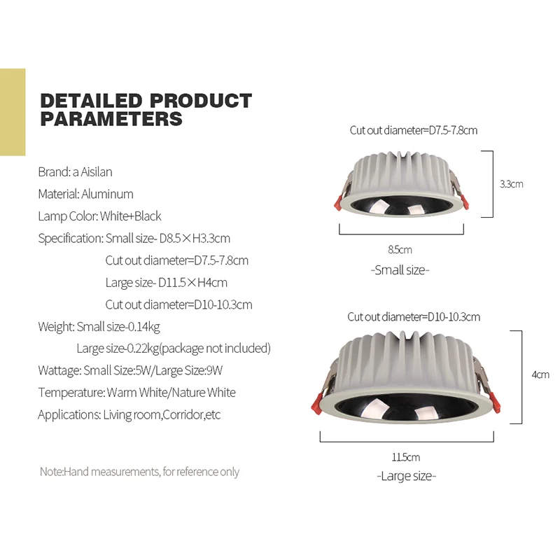 Aisilan-luz de teto para autos, lâmpada preta de led, luz de fundo, anti-reflexo, alumínio, chip cree  93 lâmpadas embutidas