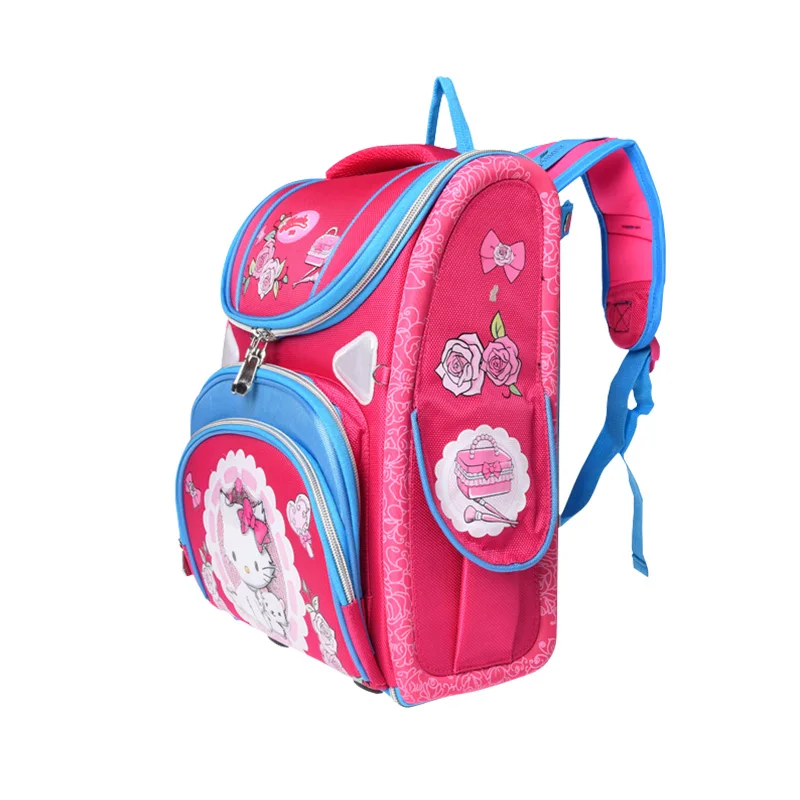 New quality children\'s Backpack folded school backpack orthopedic Children School Bags mochila infantil for boys and girls