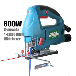 800W Jig Saw Electric Saw Woodworking Power Tools Multifunction Chainsaw Hand Saws Cutting Machine Wood With laser