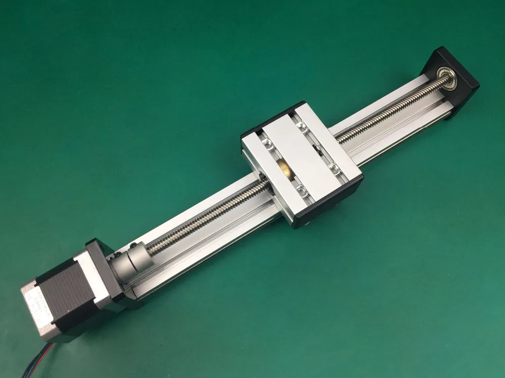 High Precision CNC ST T8*2 Ballscrew Sliding Table effective stroke 600mm+1pc nema 23 stepper motor XYZ axis Linear motion