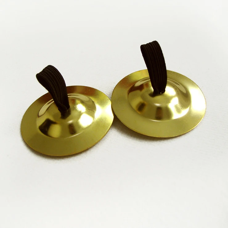 

1 Pair Professional Women Bellydance Accessories Copper Finger Cymbals Zills for Belly Dance