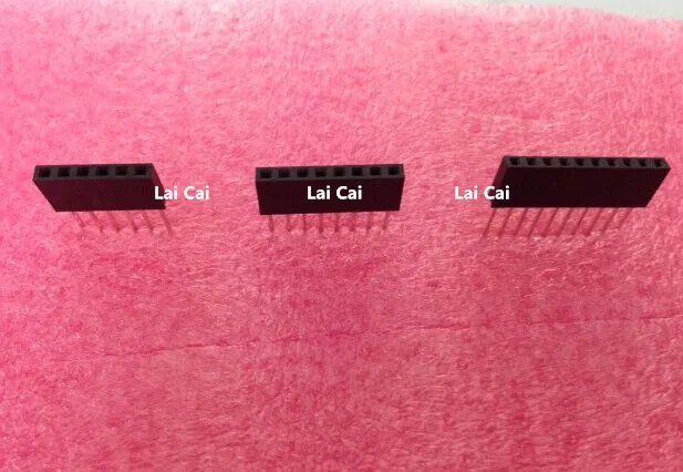 FREE SHIPPING 60PCS 2.54MM 6Pin 8Pin 10Pin 10MM Long Needle Female Pin Header Strip Stackable Header