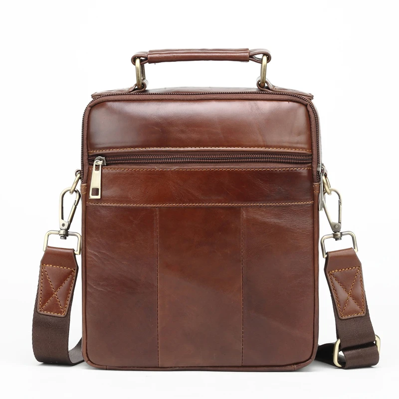 MEIGARDASS Genuine Leather Messenger bags for men Business Handbags Shoulder Bag Crossbody Bag Male Totes Purse iPad Briefcase