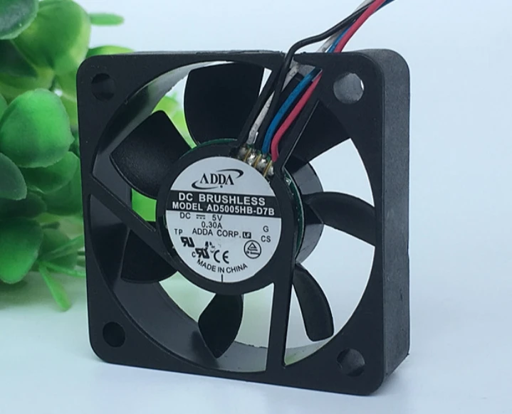 Original  AD5005HB-D7B 5V 0.30A 5015 four-wire support PWM radiator USB fan