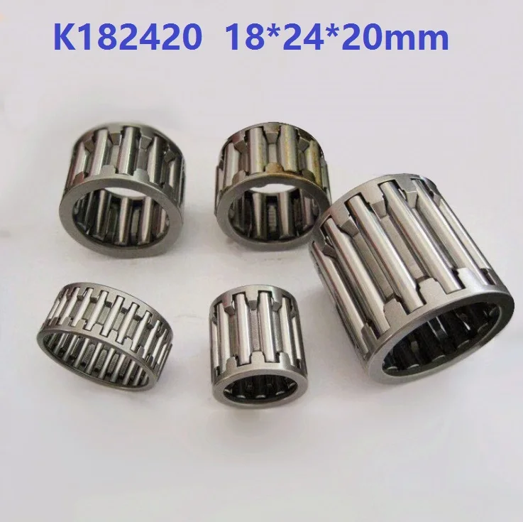 

100pcs K182420 K18X24X20 radial needle roller and cage assemblies 18x24x20mm needle roller bearing