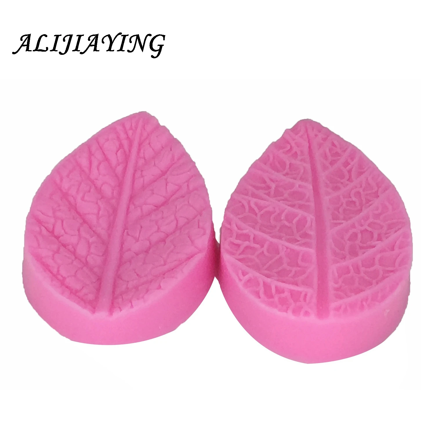 2Pcs/set Leaf petal Silicone Mould For Cake Decoration Molds Leaves Fondant 3D Silicone Mold Gum Paste tools D0311