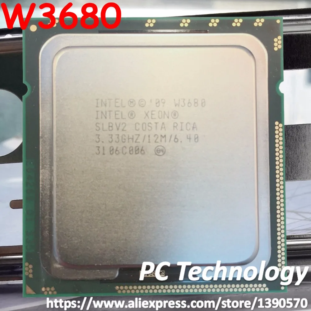 Original Intel Xeon W3680 Processor 3.33GHZ 6-Cores 12M Cache LGA1366 CPU 130W free shipping