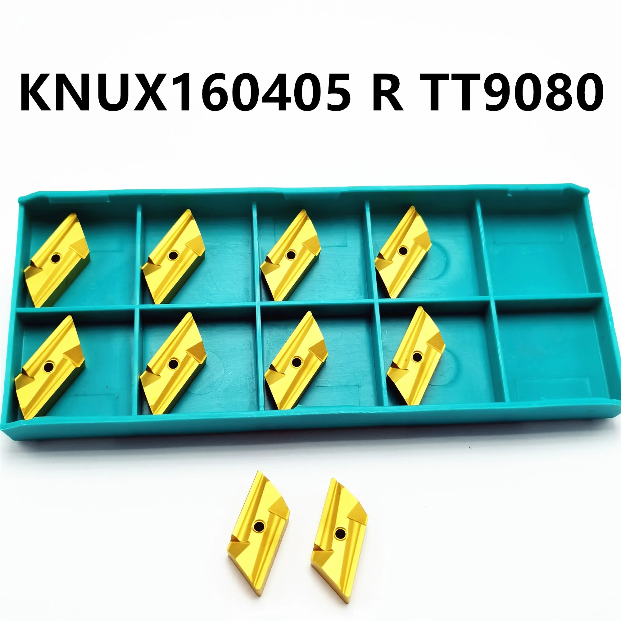 Alat CNC Pemotong Bubut Karbida Tungsten KNUX160405R TT9080 Alat Pemutar Sisipan Karbida KNUX 160405 R KNUX