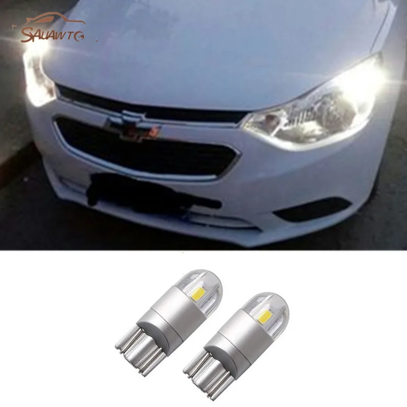 2X T10 LED W5W Car LED Clearance Light Parking For chevrolet cruze aveo lacetti cruz niva spark orlando epica sail sonic lanos