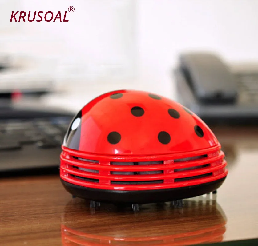 Mini Ladybug Desktop Coffee Table Vacuum Cleaner Dust Collector for Home Office