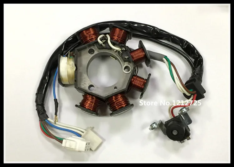 5VL Motorcycle charging coil YBR125 Yamaha125cc Stator coil Magneto coil AC 7 pole