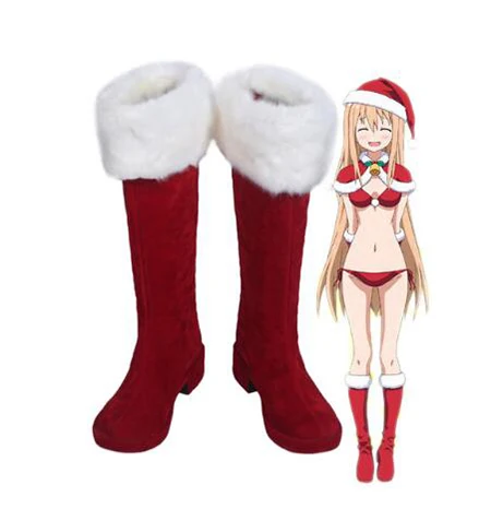 Himouto! Umaru-chan My Two-Faced Little Sister Umaru Doma Christmas Cosplay Boots Shoes Halloween Party Women Shoes Accessories