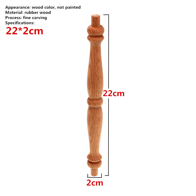 RUNBAZEF Decorative Wood Appliques for Furniture Decor Cabinet Door Irregular Wooden Mouldings Flower Carving Figurine
