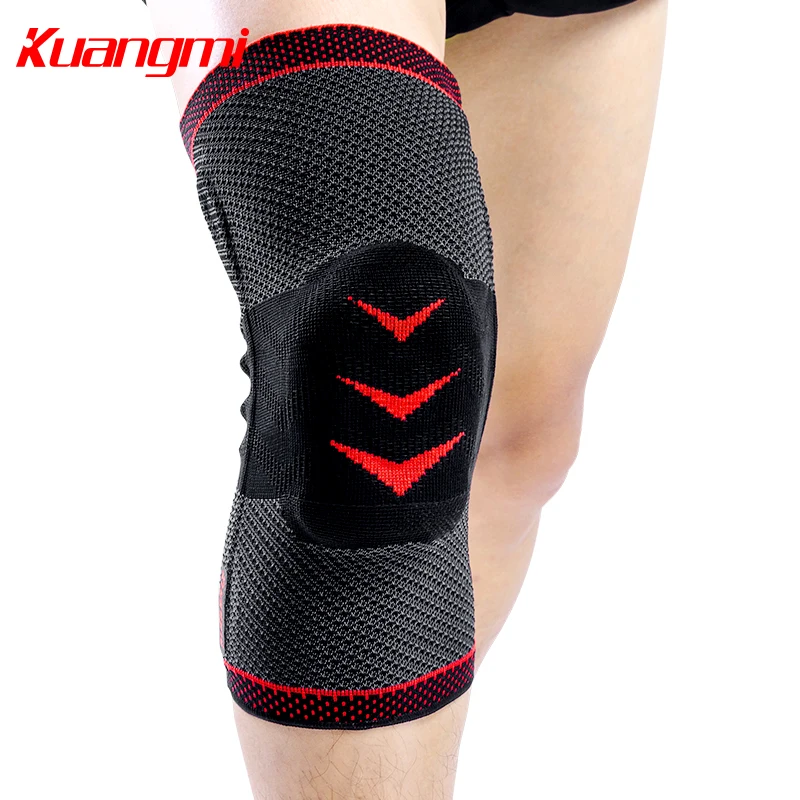 Kuangmi 1 PC Protect the patella to compress the knee pads Sports warm knee sleeve Basketball volleyball protector Thanksgiving