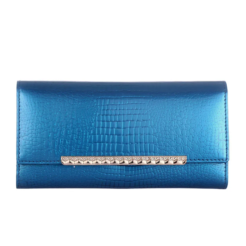 여성용 고급 특허 가죽 지갑, 긴 숙녀 클러치 지갑, 디자이너 브랜드 지갑, 대용량 여성용 삼중 지갑