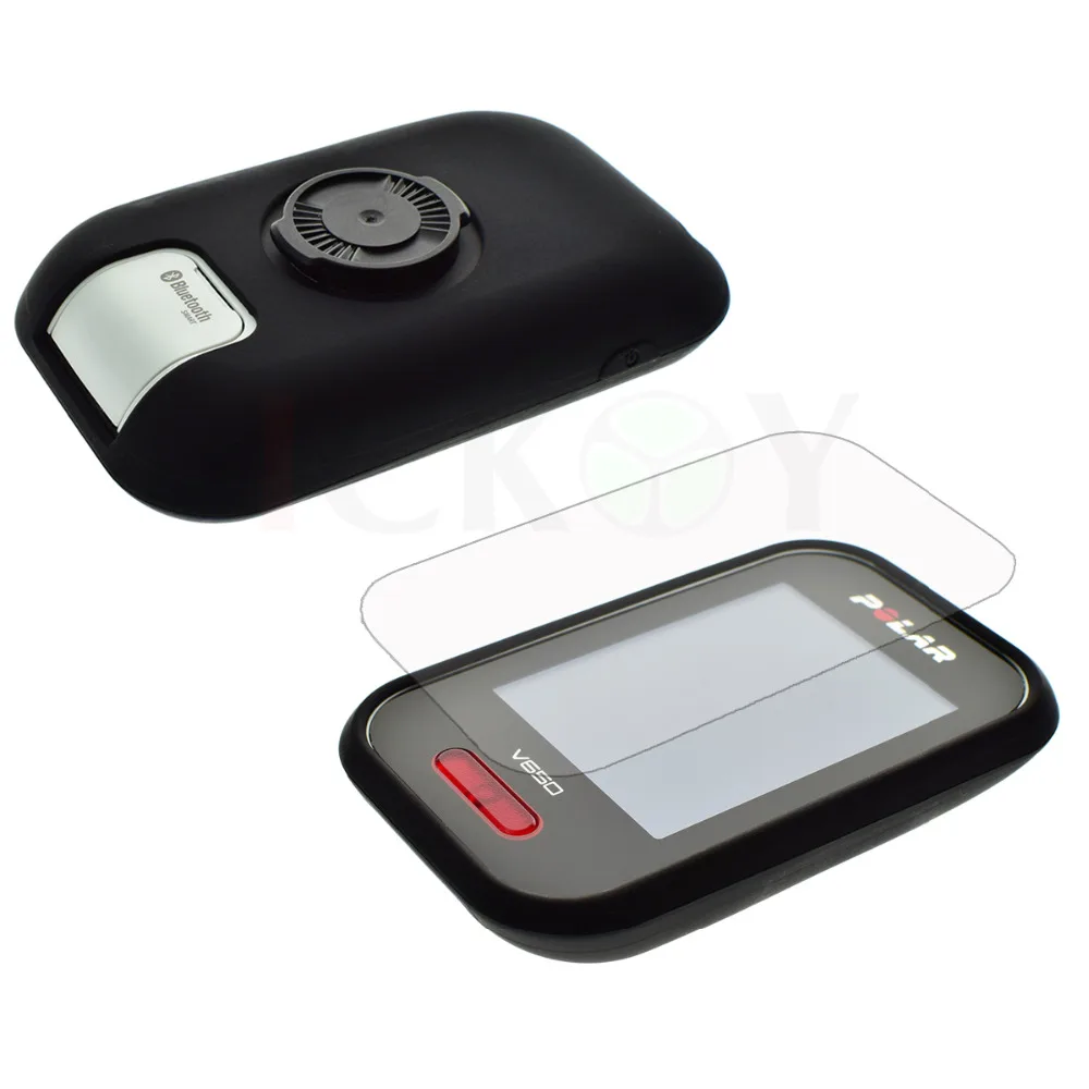 Outdoor Bycicle Road/Mountain Bike Accessories Rubber Black Case + Screen Cover Shield Film for Cycling Training GPS Polar V650