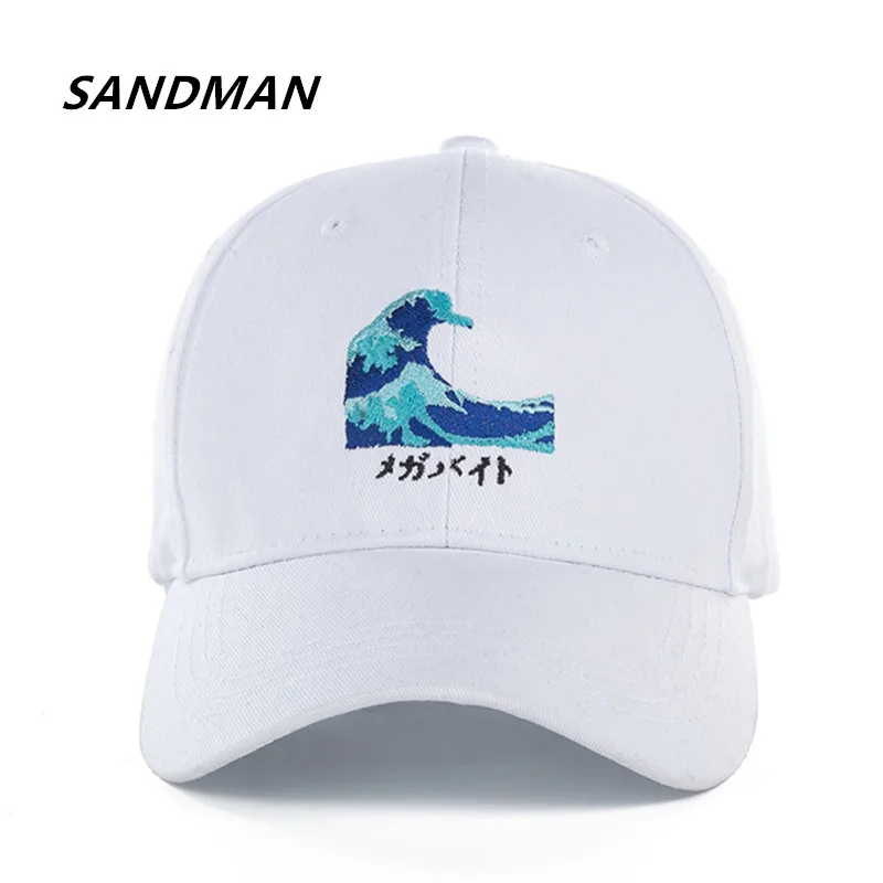 

SANDMAN High Quality Cotton Waves Snapback Cap Baseball Cap For Men Women Hip Hop Dad Hat Bone Garros Snapbacks