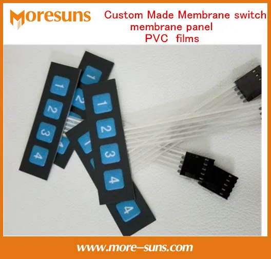 Fast Free Ship 50pcs/lot Custom Made Tactile Emobssed Key Custom Control Panels Membrane Switch/PVC PET PC Membrane Overlay