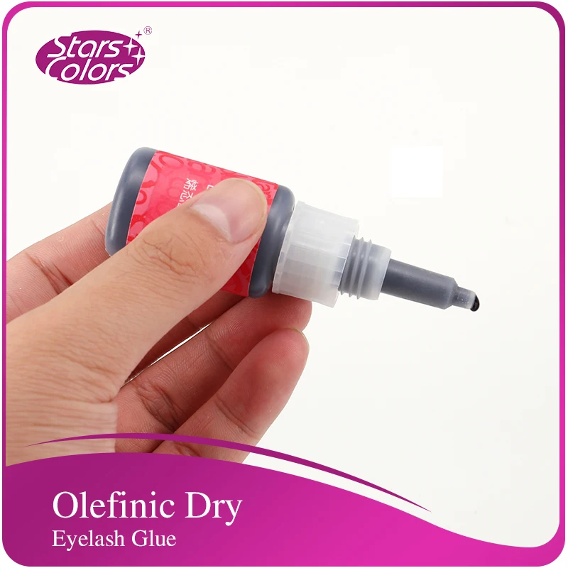 Stars colors new false eyelashes smelless Olefinic dry glue extension Adhesive Makeup Extension