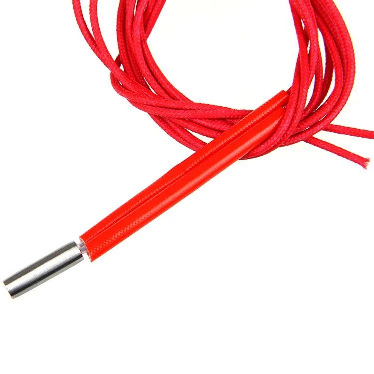 6x20 6*20 มม.30W 40W 12V 24Vสแตนเลสสแตนเลสท่อแม่พิมพ์เครื่องทำความร้อนแบบSingle End 3Dเครื่องพิมพ์RepRapเครื่องทำความร้อน