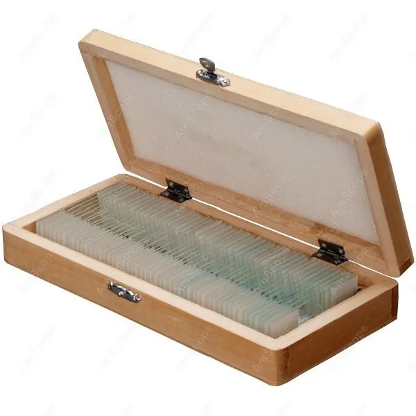 Slide for Microscope-AmScope Supplies 50 Biology Pathology Prepared Microscope Slides Set SKU: PS50A
