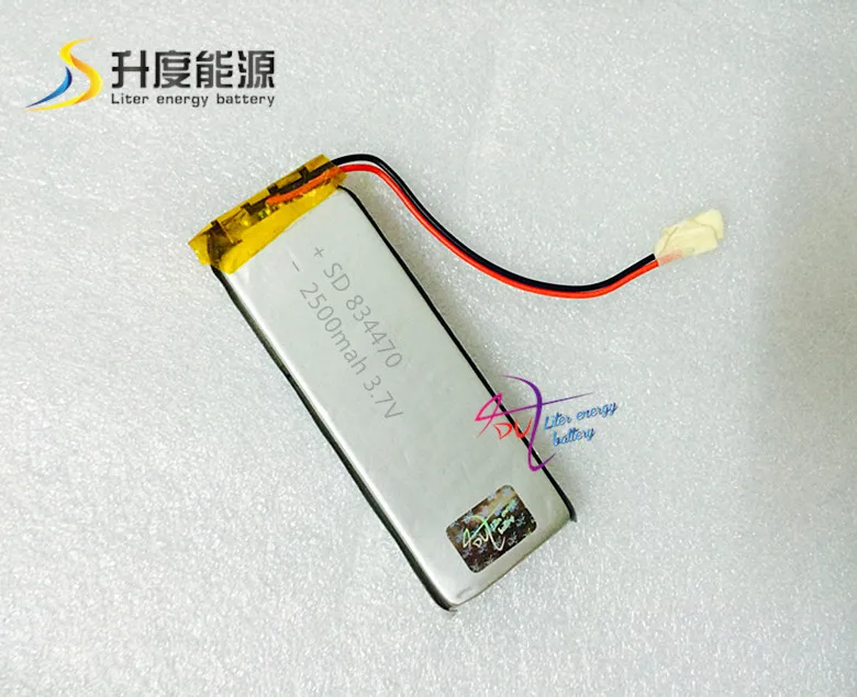 SDc834470 3.7v 2500mah battery for tablet Lipo battery customized different dimension