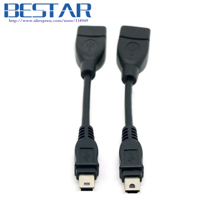 Mini USB Type A & Type B to USB Female OTG Cable for Handycam DV DC & Tablet