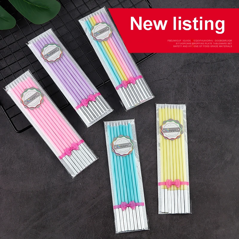 

New Threaded smokeless candle colored candles candles handmade Multicolor Candlelight Dinner candle home wedding decoration