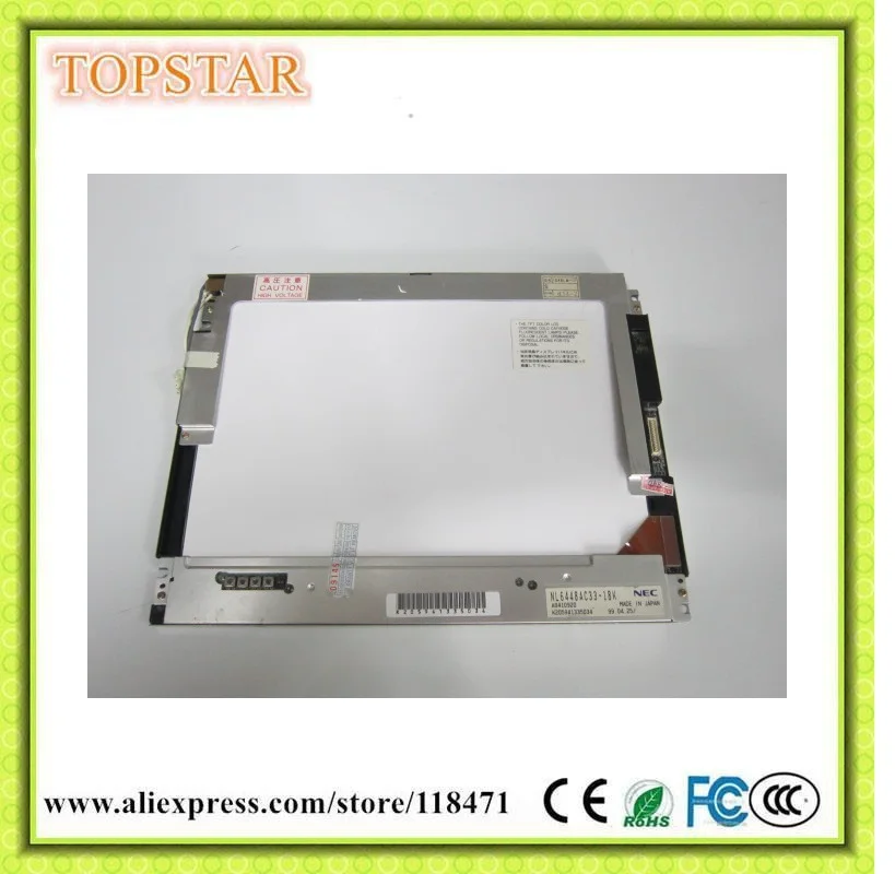 10.4 Inch TFT LCD Panel NL6448AC33-18 640 RGB*480 VGA CMOS LCD Dispaly CCFL LCD Screen 1ch,6-bit