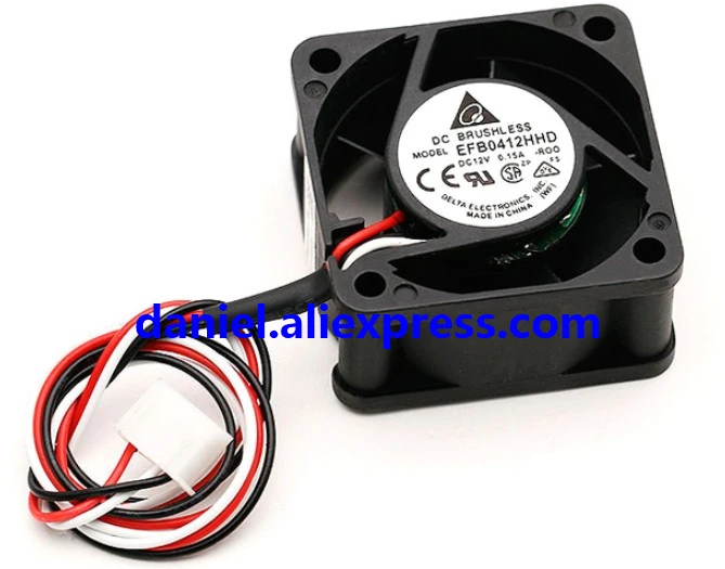 Interruptor DELTA EFB0412HHD 12V 0.15A 40204CM Huawei H3C, ventilador silencioso