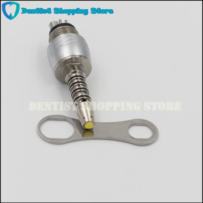 ทันตกรรม LED Fiber Optic Quick Coupler 6 หลุมข้อต่ออะแดปเตอร์ Universal fit สําหรับ KAVO Handpiece ความเร็วสูง