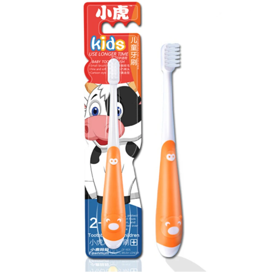 Eco Toothbrush For Children Cartoon Animal Brush teeth Safety Oral Care Nano-antibacterial Mini Heads Care Gingival Baby Kids