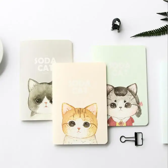 

1 Piece Kawaii Animal Cat Pocket Notebook Planner Daily Memos Journal Study Book Office School Stationery