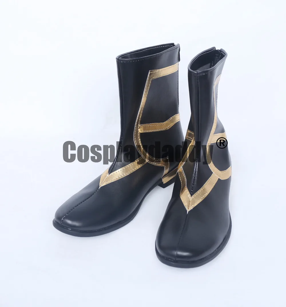 Fate Grand Order Caster Merlin Ambrosius Cosplay Boots  Shoes S008