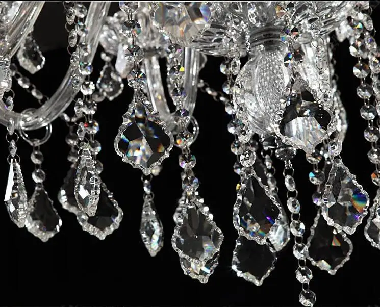 Imagem -06 - Hand Blown Crystal Chandelier Luz Grande Lustres Modernos para Sala de Estar Best Selling